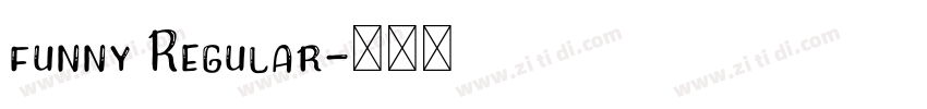 funny Regular字体转换